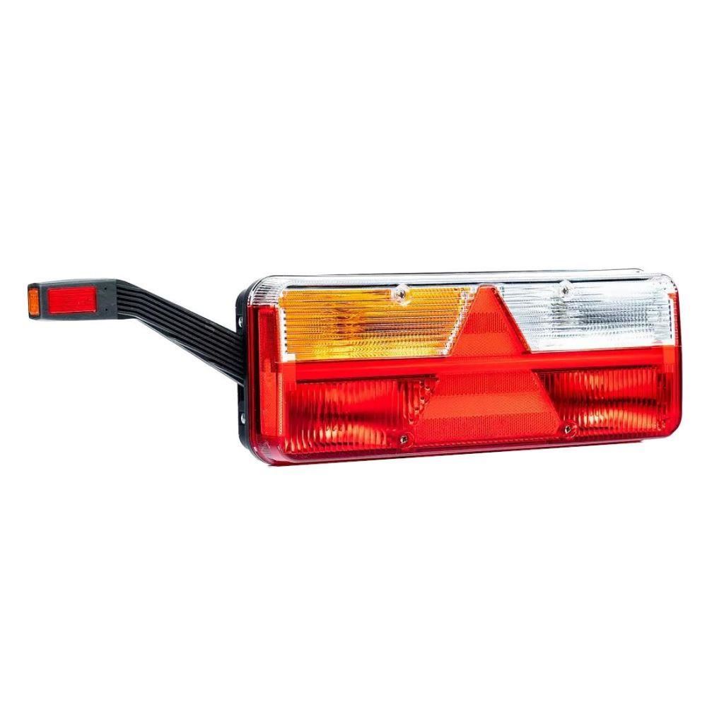 Lampa stop 400x153, 6 functii cu bec, stanga, cu gabarit Led, Kingpoint FT145, FT-500-135 Fristom