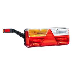 Lampa stop 400x153, 6 functii cu bec, stanga, cu gabarit Led, Kingpoint FT145, FT-500-135 Fristom