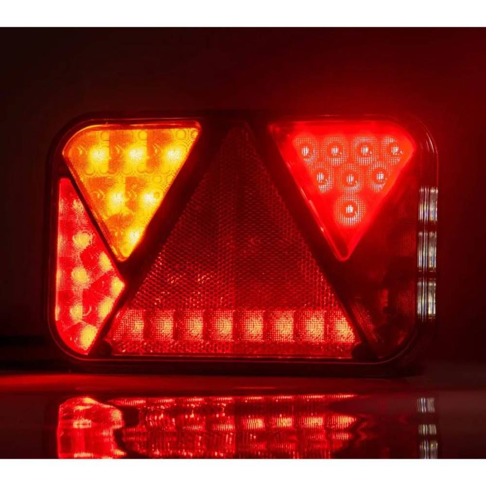 Lampa stop 200x130, LED, 5 functii cu mufa si Canbus, FT-270 L TB LED O PM Bajonet 5 pini Fristom