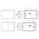 Lampa stop 200x130, LED, 5 functii cu mufa si Canbus, FT-270 L TB LED O PM Bajonet 5 pini Fristom