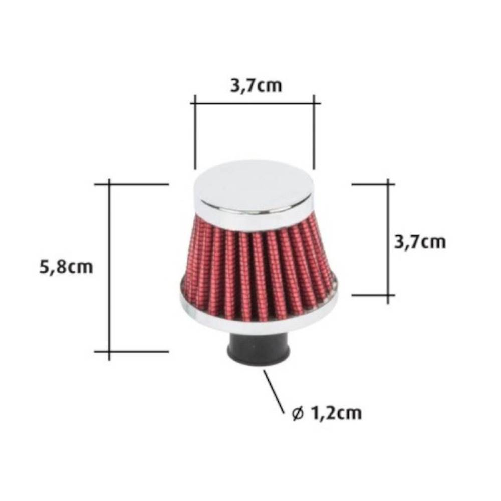 Filtru aer sport mic h3.7cm, fi1.2cm moto, ATV, 0856 Automax