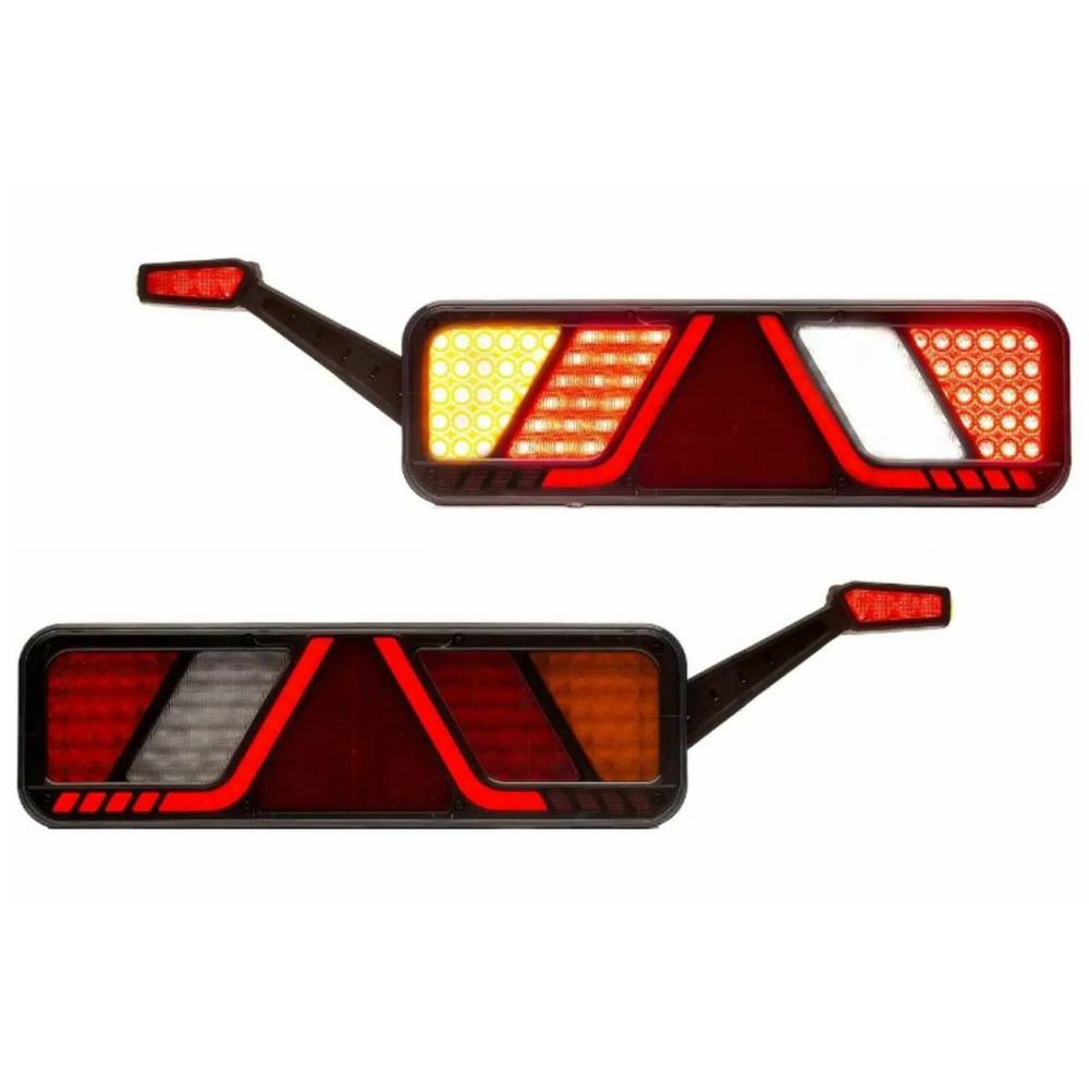 Lampa stop 450x138, 24V, LED, 6 functii, cu ceata, mers inapoi si triunghi
