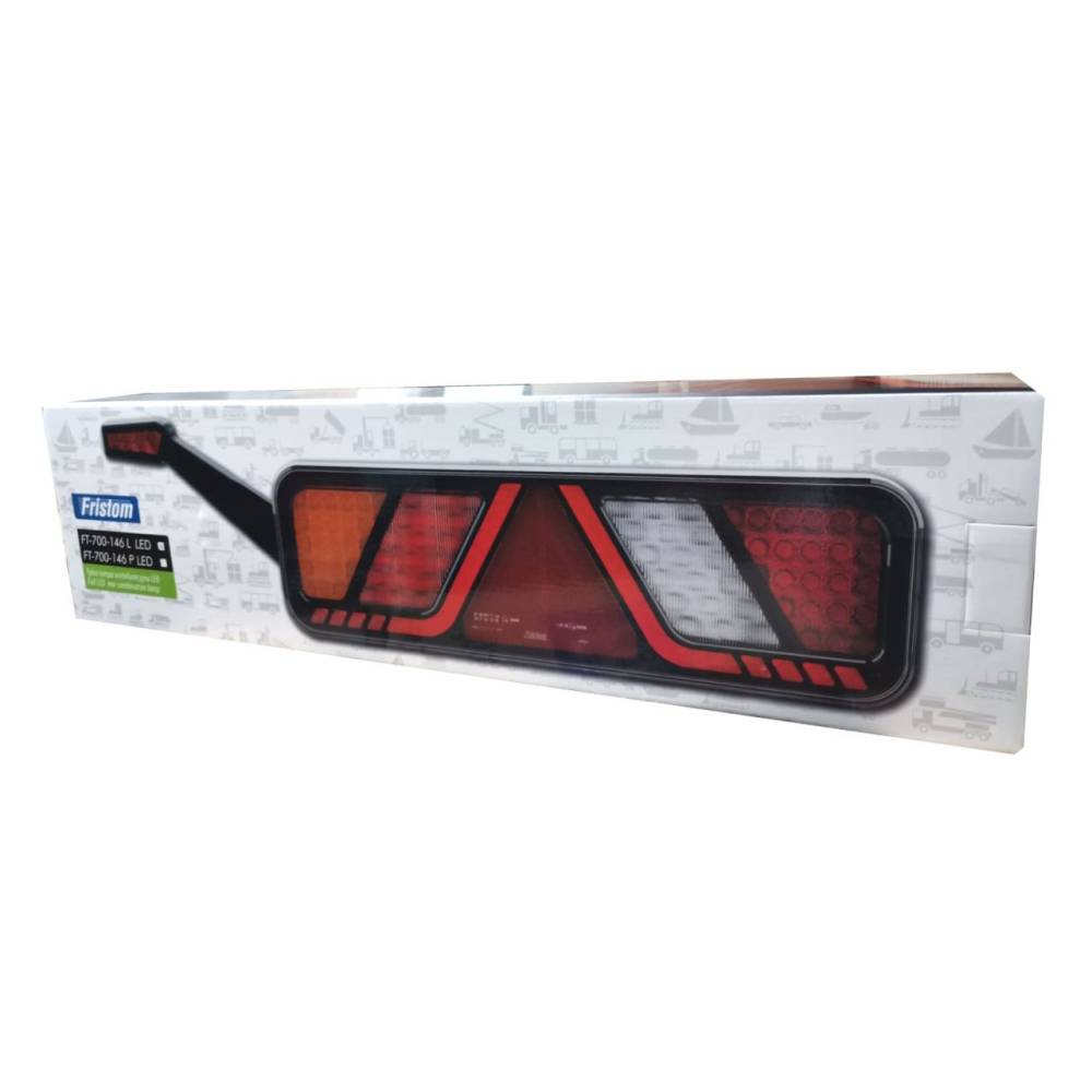 Lampa stop 450x138, 24V, LED, 6 functii, cu ceata, mers inapoi si triunghi