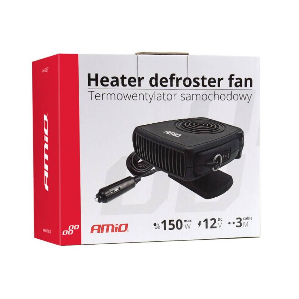 Ventilator 12V, 3 in 1, aeroterma, dezghetare parbriz 150W, 02537 Amio Ventilator 12V, 3 in 1, aeroterma, dezghetare parbriz 150W, 02537 Amio