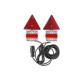 Kit lampi remorca cu magnet, cu LED, cablu 7,5m, fisa 7pini, 02140 Amio