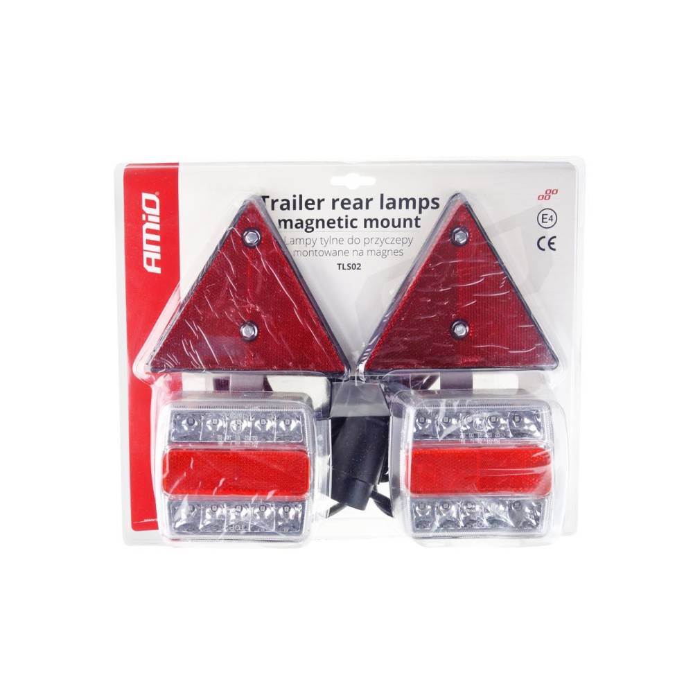 Kit lampi remorca cu magnet, cu LED, cablu 7,5m, fisa 7pini, 02140 Amio