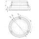 Girofar 12/36V h 78, fi165, 24  LED-uri, 6W, 3 suruburi FT-101 3S RO LED Fristom