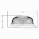 Girofar 12-24V h67, 18 LED-uri, 15W, prindere cu 3 suruburi 02927 Amio