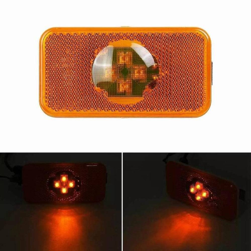 Lampa gabarit 100x53, cu 4 LED-uri, incastrabila cu mufa, Volvo FM FH, Scania, Renault L2122 TruckLed