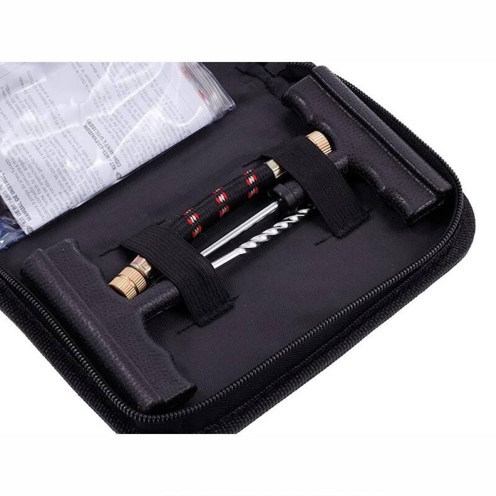 Kit reparatie cauciuc, cu snur si capsule CO2, pentru moto, atv, scooter, bicicleta 63472 Carmotion