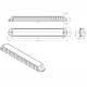 Lampa spate 255x36, 3 functii, 12-24V, slim, cu LED, FT-340 Fristom Lampa spate 255x36, 3 functii, 12-24V, slim, cu LED, FT-340 Fristom