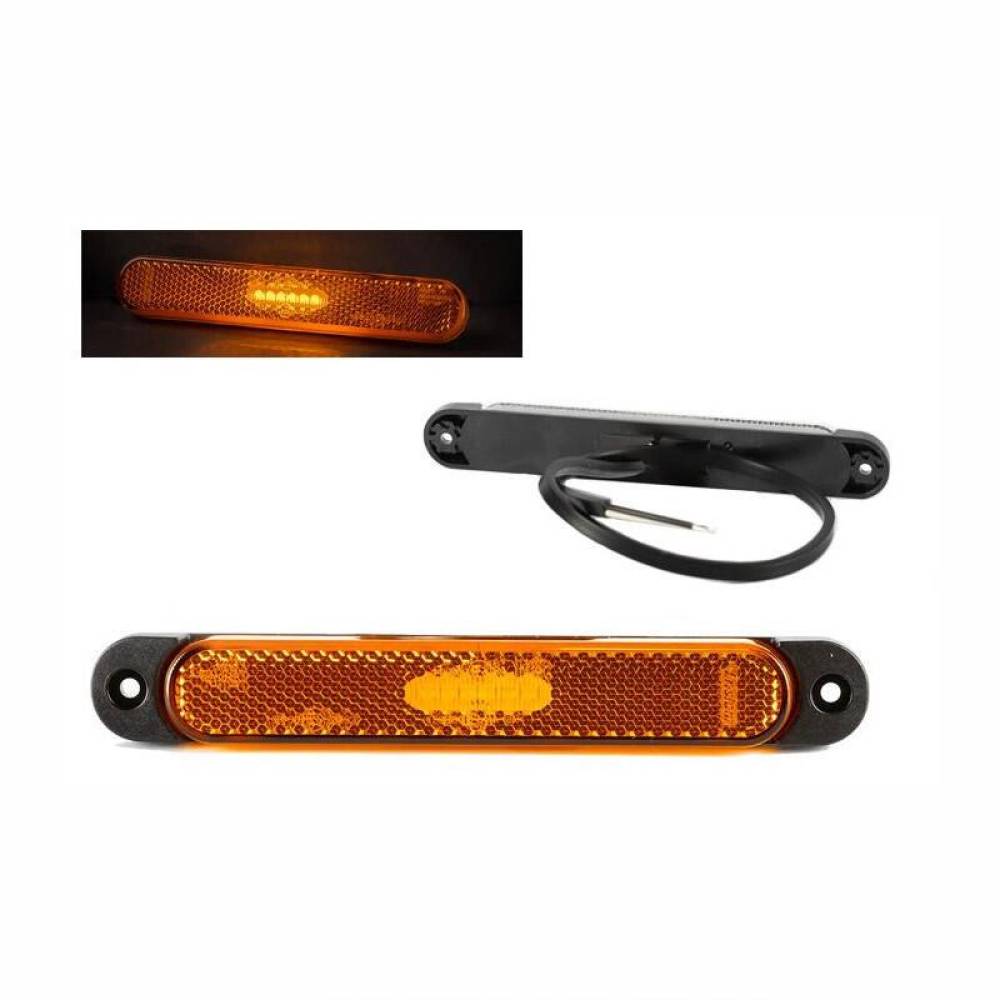 Lampa gabarit 168x23, LED, galbena, 12-36V, cu catadioptru, FT-065 Z Fristom
