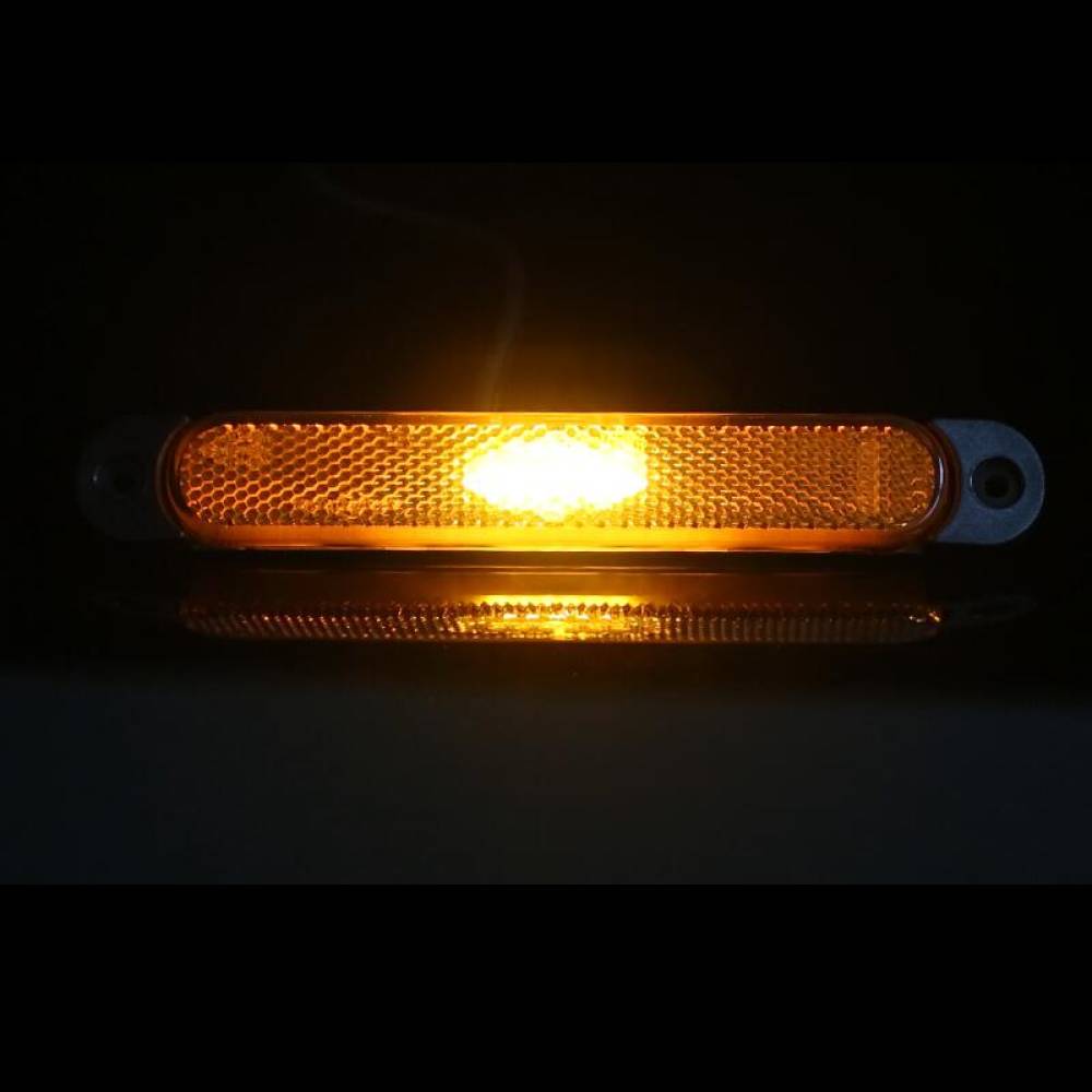 Lampa gabarit 168x23, LED, galbena, 12-36V, cu catadioptru, FT-065 Z Fristom