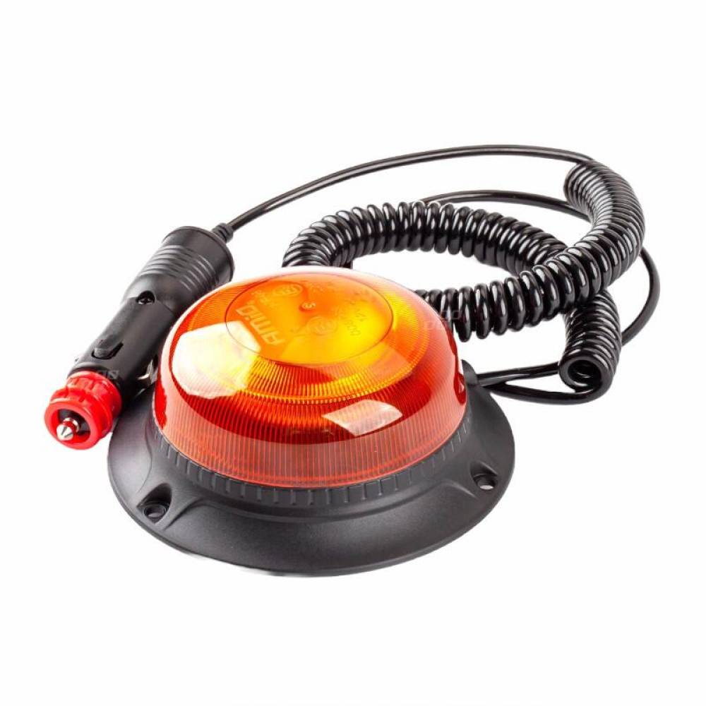 Girofar 12-24V h64, 18 LED-uri, 15W, cu magnet sau 3 suruburi 02925 Amio
