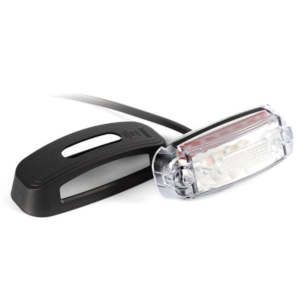 Lampa gabarit 110x46 LED, cu protectie, 3 functii, alb-galben-rosu, FT-039 Fristom Lampa gabarit 110x46 LED, cu protectie, 3 functii, alb-galben-rosu, FT-039 Fristom