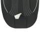 Husa scaun imitatie piele, neagra cu cusatura alba, cu buzunare fata-spate, Premium Prestige, SCA010W SwissDrive