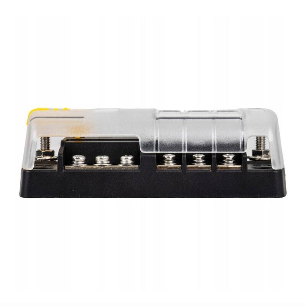 Cutie Sigurante Plate cu 6 Circuite, 30A/Circuit, Sina Negativa, Capac Protectie, 03833 Amio Cutie Sigurante Plate cu 6 Circuite, 30A/Circuit, Sina Negativa, Capac Protectie, 03833 Amio