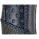 Husa volan 37-39cm imitatie piele neagra cu buline albastre, Luxury 61345 Carco Husa volan 37-39cm imitatie piele neagra cu buline albastre, Luxury 61345 Carco