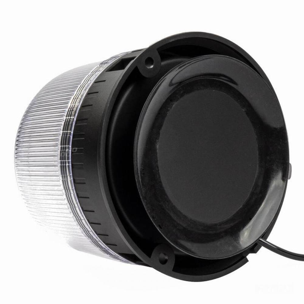 Girofar 12-24V, h131, 24 LED-uri, 17W, prindere cu magnet sau 3 suruburi, difuzor transparent, lumina portocalie, 03340 Amio 