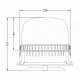 Girofar 12-24V, h131, 24 LED-uri, 17W, prindere cu magnet sau 3 suruburi, difuzor transparent, lumina portocalie, 03340 Amio 