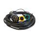 Instalatie electrica cablaj remorca 12V, cu fisa 7 pini si 2 mufe baioneta 5 pini, 2 x 5.5m cu 2 x 0.1m, IIIA-055-001 Fristom
