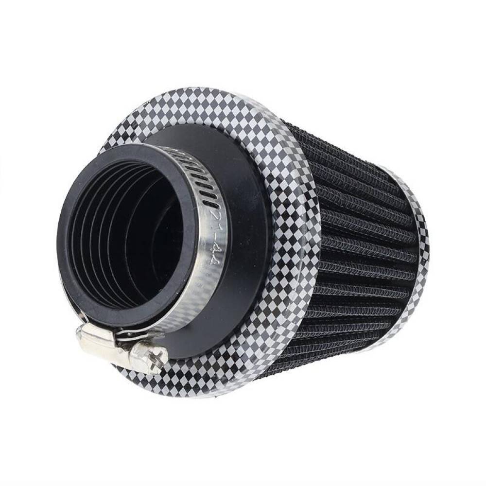 Filtru aer sport mic h7.5cm, interior fi34mm, exterior fi42mm, moto, ATV, scuter, negru carbon, 83154 Carmotion 