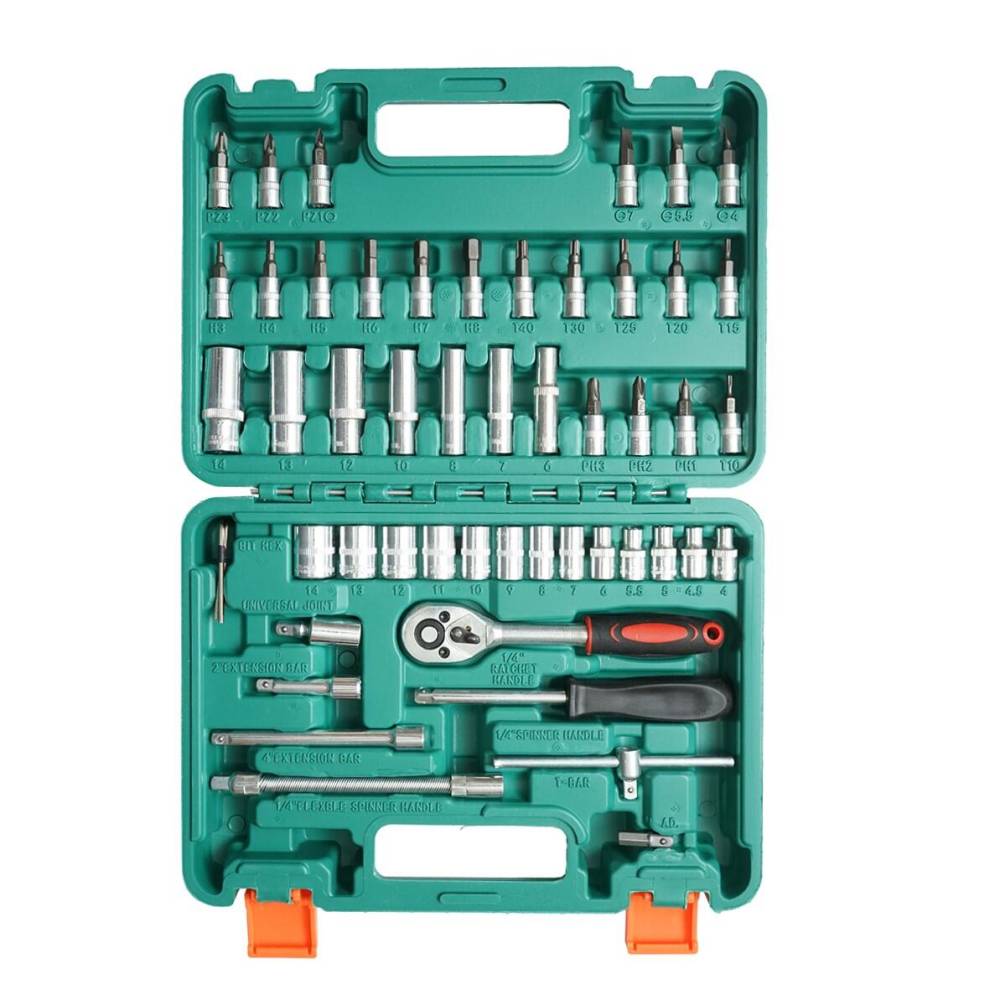 Tusa chei tubulare lungi si scurte, biti, hex, torx, antrenor cu clichet 1/4 , 53 piese, BK80633 / MD02 Tusa chei tubulare lungi si scurte, biti, hex, torx, antrenor cu clichet 1/4 , 53 piese, BK80633 / MD02