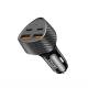 Incarcator auto 4xUSB, 12-24V, 2 USB-A si 2 USB-C, 50W, carbon, 04284 Amio