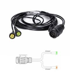 Instalatie electrica cablaj remorca cu fisa 13 pini si 2 mufe baj 5pini, L=2x5.5m, LedTruck E1511 Instalatie electrica cablaj remorca cu fisa 13 pini si 2 mufe baj 5pini, L=2x5.5m, LedTruck E1511