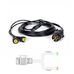 Instalatie electrica cablaj remorca 12V, fisa 7 pini si 2 mufe 5 pini, L=2x3.5m, Truck Led E1505 Instalatie electrica cablaj remorca 12V, fisa 7 pini si 2 mufe 5 pini, L=2x3.5m, Truck Led E1505
