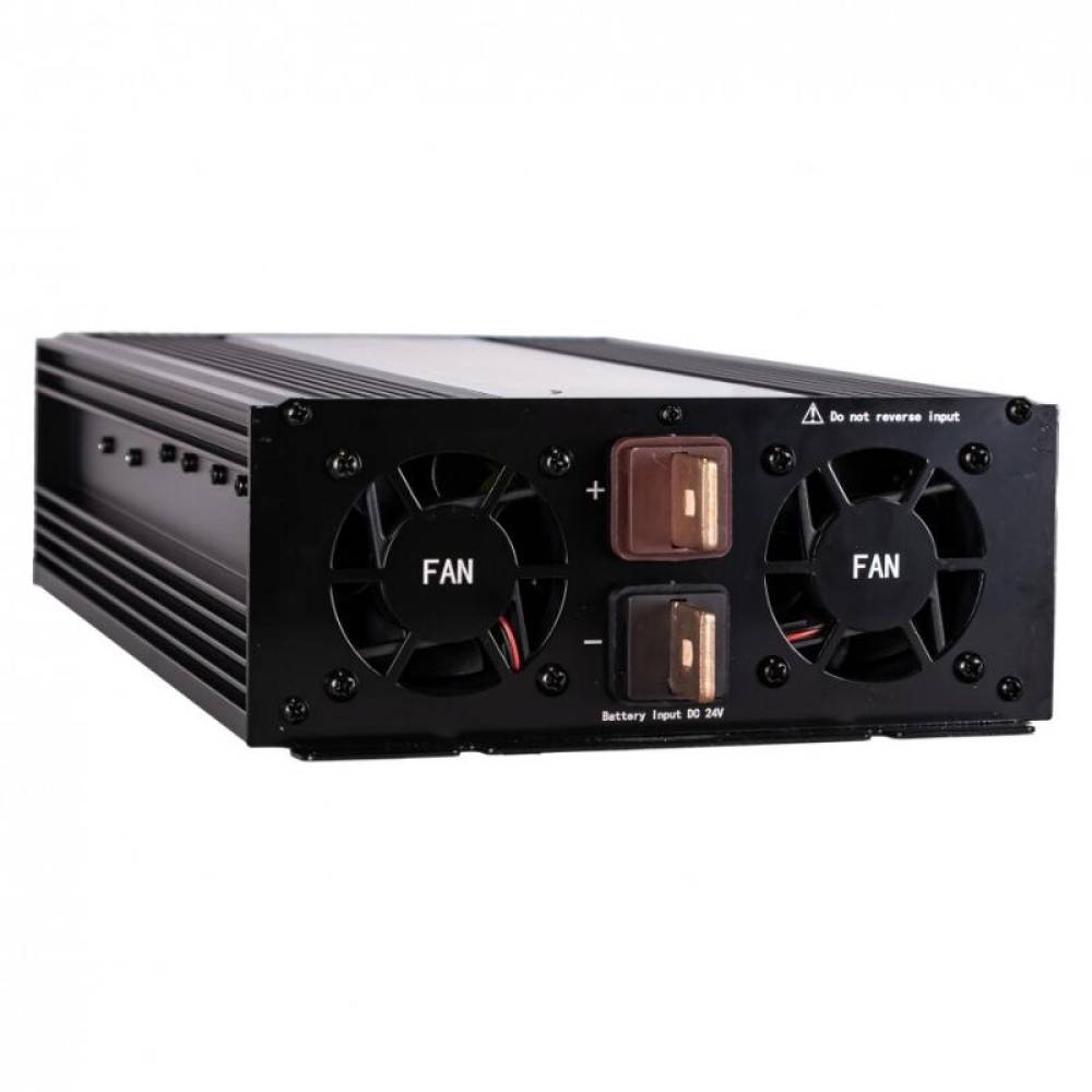 Invertor auto 24V → 220V, 2000W/4000W, 1 priză Schuko + USB 2.4A, Kamar E1931