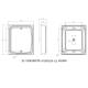 Lampa stop 127x151, 3 functii, LED, 12/24V, incastrabila, fara rama, FT-323 LED Fristom