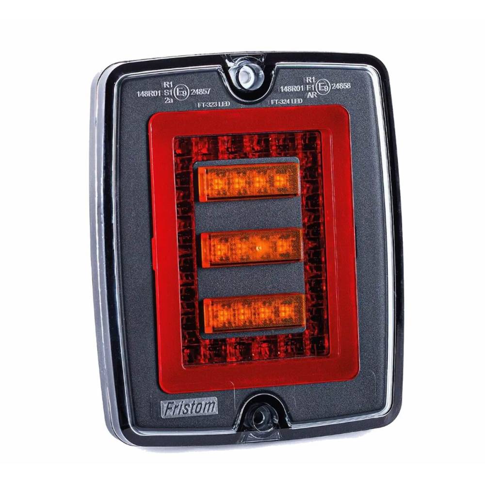 Lampa stop 127x151, 3 functii, LED, 12/24V, incastrabila, fara rama, FT-323 LED Fristom