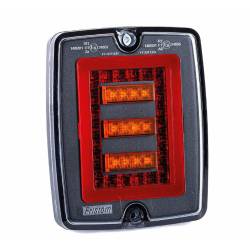 Lampa stop 127x151, 3 functii, LED, 12/24V, incastrabila, fara rama, FT-323 LED Fristom