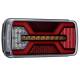 Lampa spate 220x100 6 functii, LED neon, cu mers inapoi, numar, catadioptru si modul antieroare, 10-30V, cu cablu, X-SPIDER L2427, TruckLed  