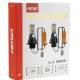 Set 2 becuri, semnalizator+DRL 12-24V PY21W cu adaptor Bau 15s, Galben si Alb CANBUS AMIO 05005