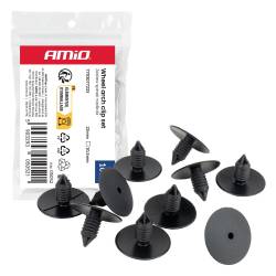 Set cleme aripa roata fi10.5mm, L 25mm, set 10 bucati, 7703077225 AMIO 05052